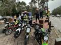 Little Big Ride crew stopped in Halls Gap Friday on their way through the Wimmera. Picture supplied