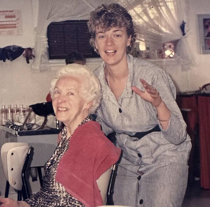 The late Ruth McIntyre at work as the loved hairdresser in Horsham. Picture supplied