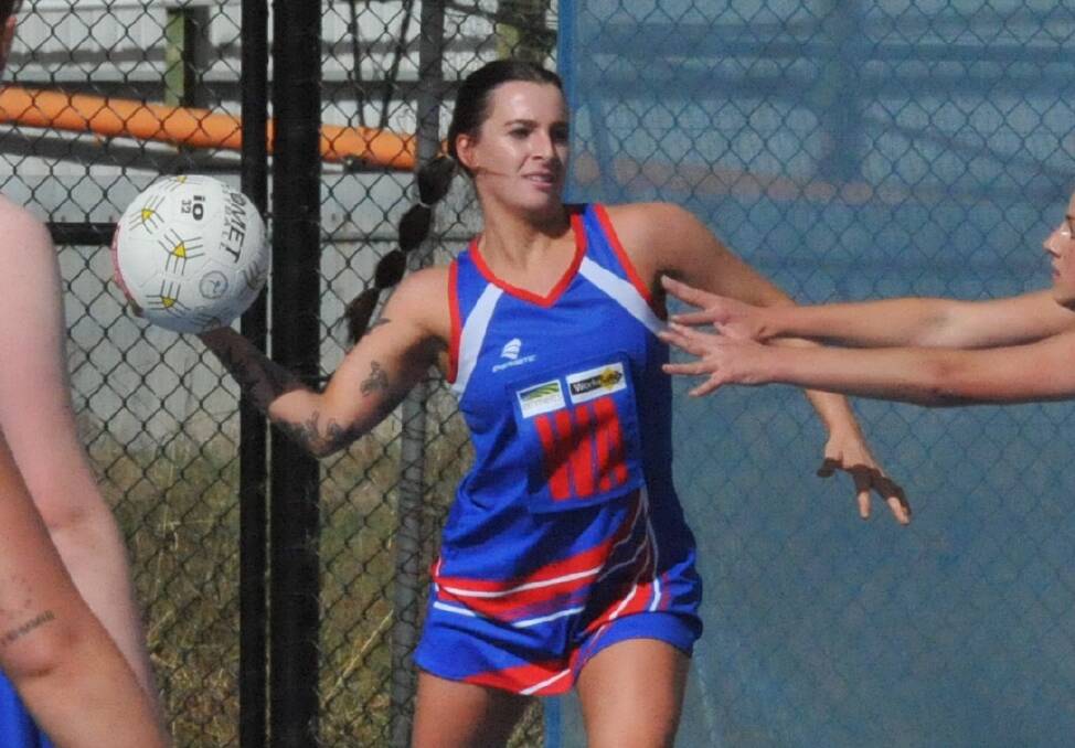 Rupanyup's 2024 A grade captain Ally Hiscock on court for the Panthers during the 2023 HDFNL. Picture by John HAll