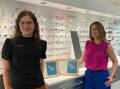 Kayla White and Astrid O'Connor were recognised for their work at Quinn and Co Eyecare in Horsham, receiving national awards from Optical Dispensers Australia. Picture by John Hall