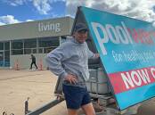 Gary Howden is celebrating the successful move of his Poolwerx and Living stores to 58 Darlot Street. Picture by John Hall