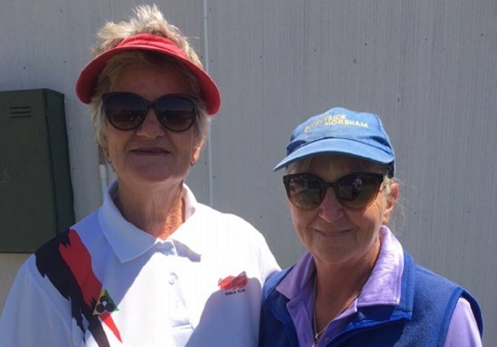 SINGLE WINNER: Shirley Shorback defeated Sue Lyttle in the final of the Wimmera Division state singles at Natimuk, joining Geoff Gazelle as division State Champion.