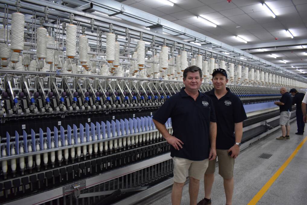 TOUR: Fox and Lillie Rural staff Stephen Fleming and Horsham representative Andrew Hendy went to China as part of an educational wool tour.