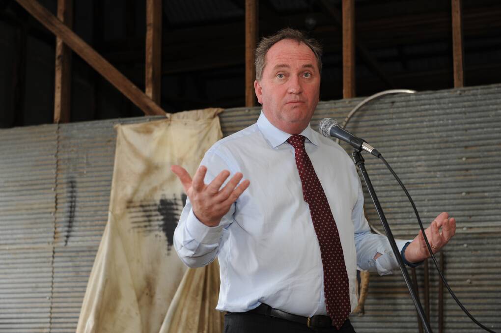 Former agriculture minister Barnaby Joyce. Picture: PAUL CARRACHER