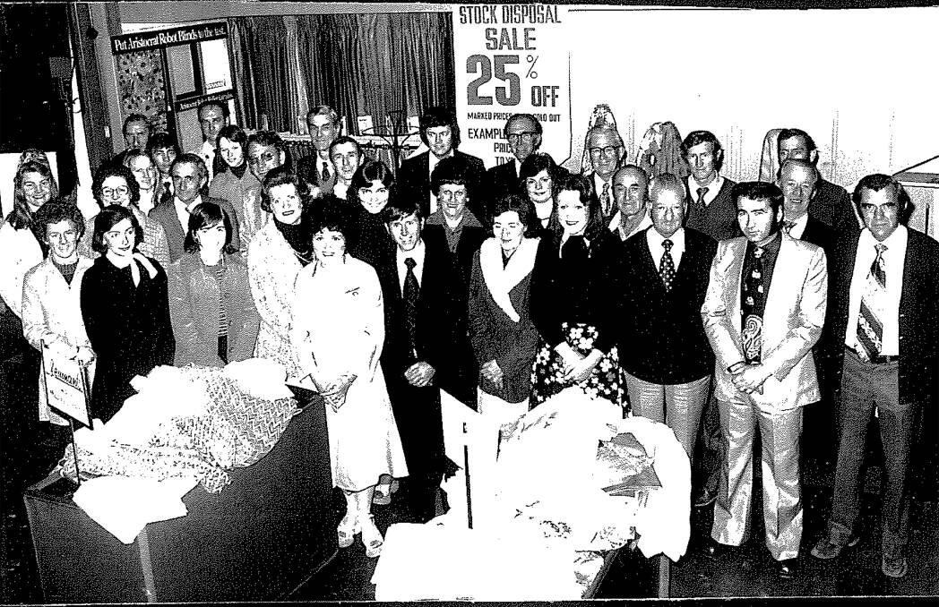 HISTORY: Staff at Horsham's Langlands store shortly before it closed in 1976. Picture: CONTRIBUTED