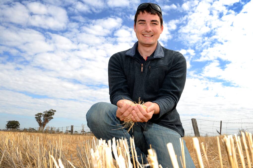 Agriculture Victoria researcher Josh Fanning is warning growers about cereal cyst nematode.