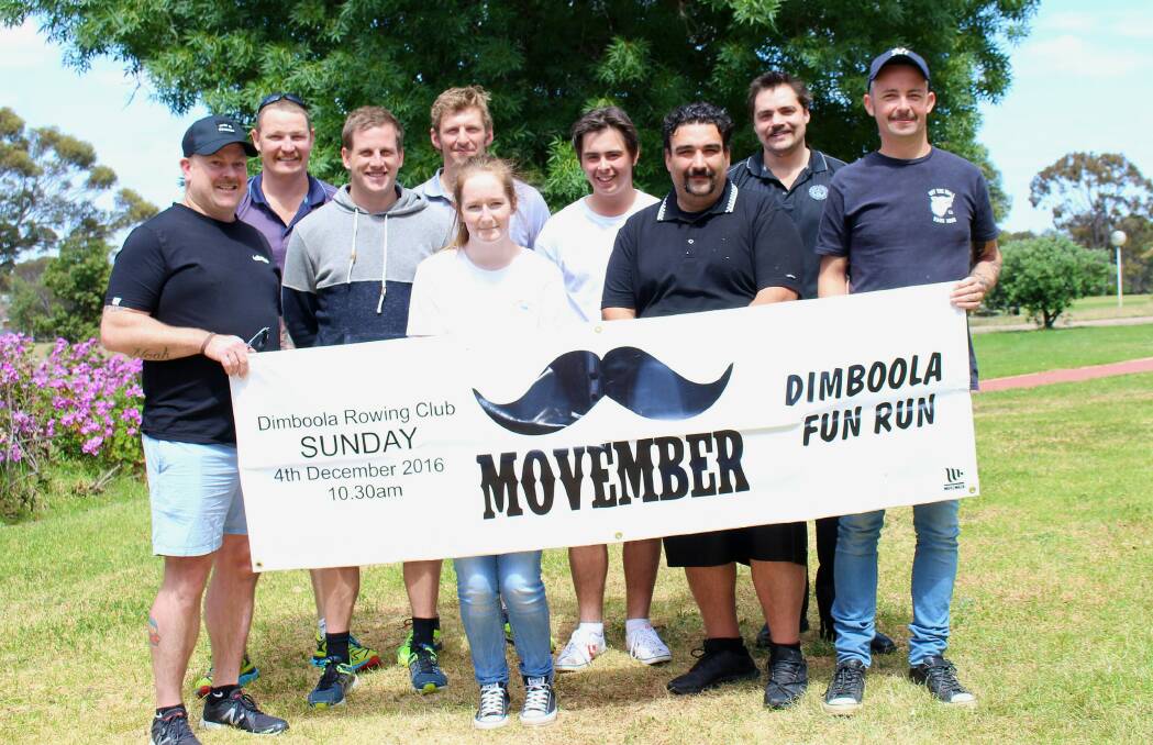 SUPPORT: Team Dimboola hopes to raise $5000 for Movember with a fun run at the Dimboola Rowing Club on Sunday. Picture: CONTRIBUTED