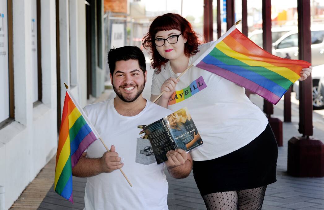 PRIDE: Loucas Vettos and Maddi Ostapiw have started Wimmera Pride Project to improve the lives of the region's LGBT community. Picture: SAMANTHA CAMARRI
