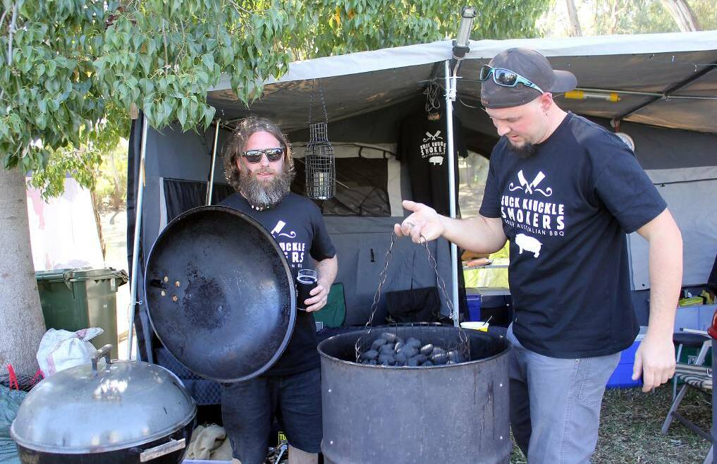 WINNERS: The Suck Knuckle Smokers from Adelaide have won the Creekside Barbecue Battle. Picture: CONTRIBUTED