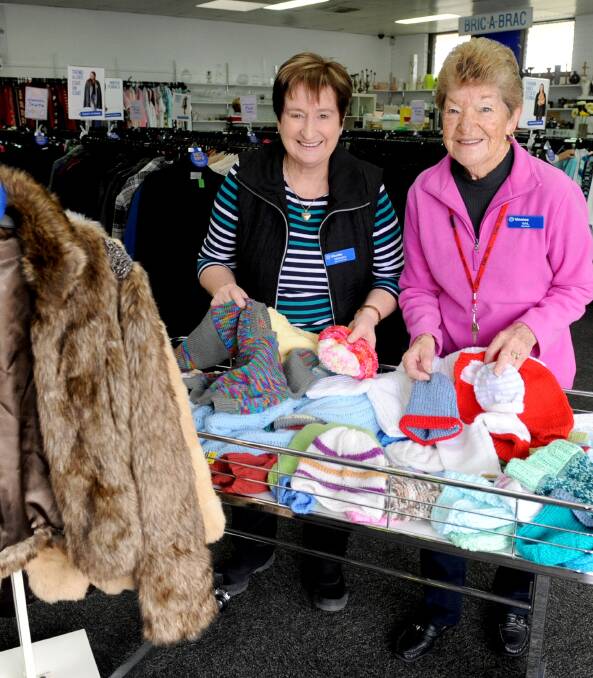 HELP NEEDED: Horsham Vinnies Centre volunteers Veronica McKinlay and Gail Beale  are urging residents to dig deep for the needy this winter. Picture: Samantha Camarri
