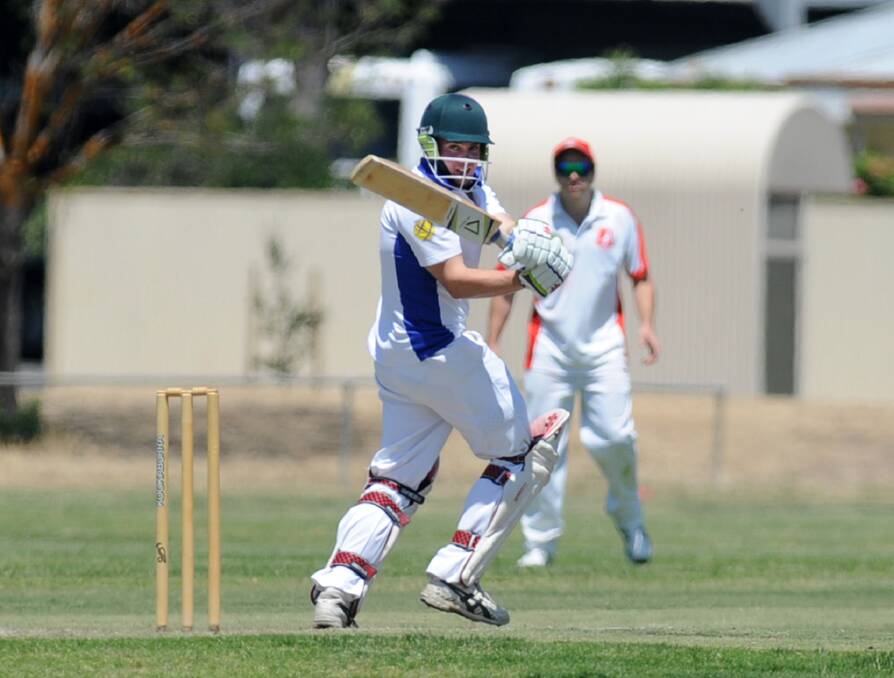 SHOT: Rup-Minyip's Daniel Scharper in action against Homers before the Christmas break. The Blue Panthers need to win to keep finals hopes alive on Saturday.Picture: SAMANTHA CAMARRI