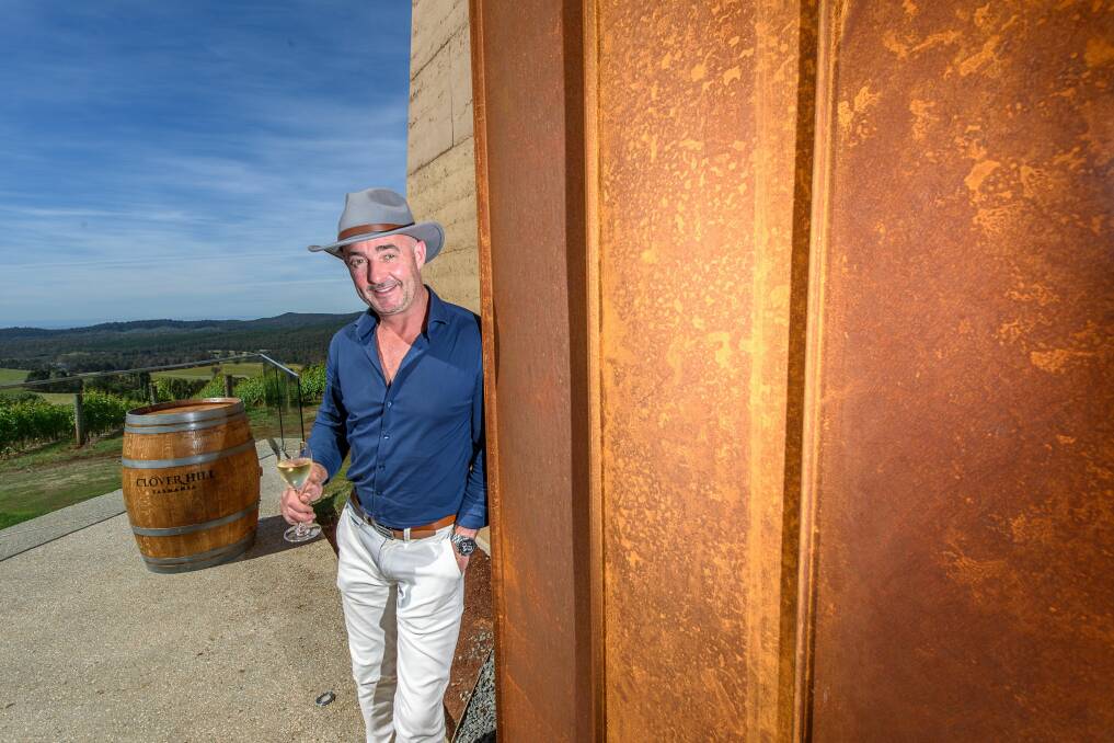 Clover Hill Wines chief executive Adam Torpy at their new cellar door at Lebrina. Picture: Scott Gelston