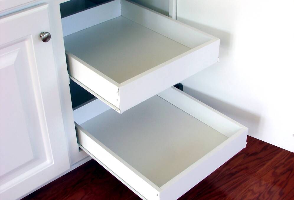 Slide out shelves and drawers can enhance the usability of your kitchen 