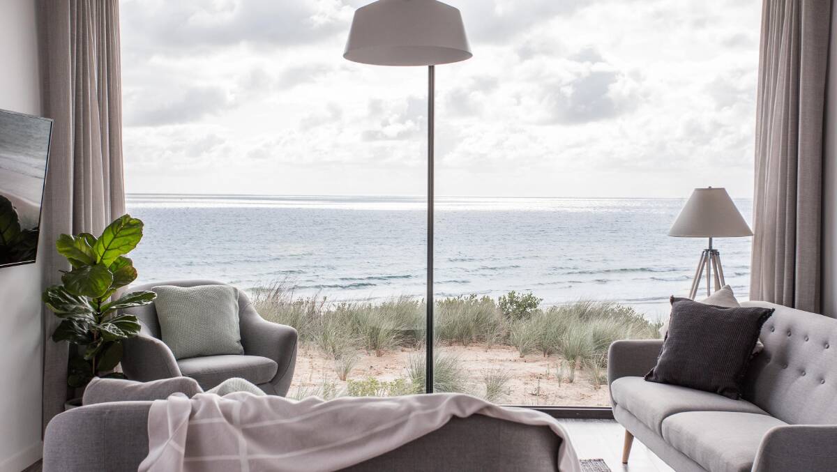 Barnbougle’s new ocean villa … overlooks Bass Strait and Barnbougle Beach.