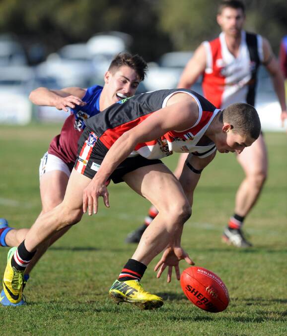 KEY PAIR: Horsham Saint Sam Jasper and Horsham Demon Trent Woolman are two in-form young players who could prove pivotal on Saturday. Picture: PAUL CARRACHER