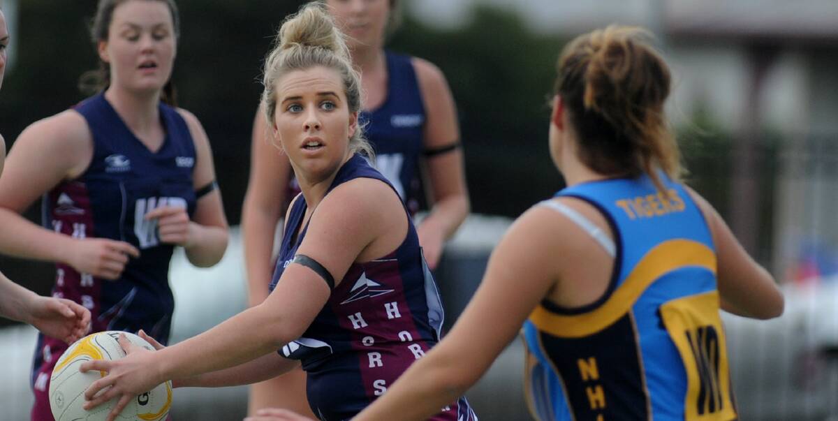 KEY PLAYER: Horsham's Paige Lloyd was instrumental in the Demons' big win on Saturday. She was not alone, as Georgia Duncan, 41 goals, and Stephanie Thomson, 33 goals, dominated in attack. Picture: SAMANTHA CAMARRI