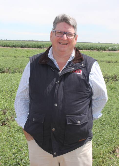 POSITIVE NEWS: Peter Wilson, AGT Foods, expects the strong prices on offer for Kabuli chickpeas to continue at least in the short-term.