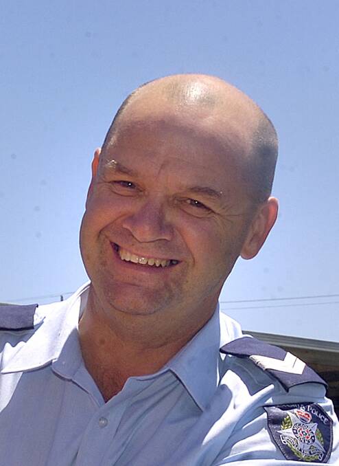 PATROL: Horsham Highway Patrol Senior Constable Shane Dignan.