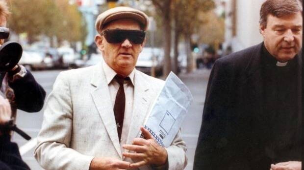 George Pell, right, and paedophile priest Gerald Ridsdale before a court appearance in 1993. Picture: CONTRIBUTED

