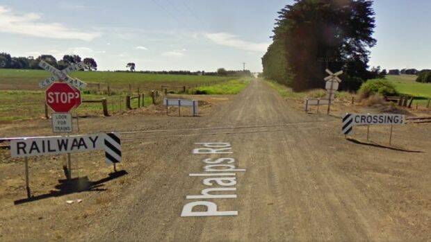The Phalps Road level crossing where the accident happened. Photo: Google Maps
