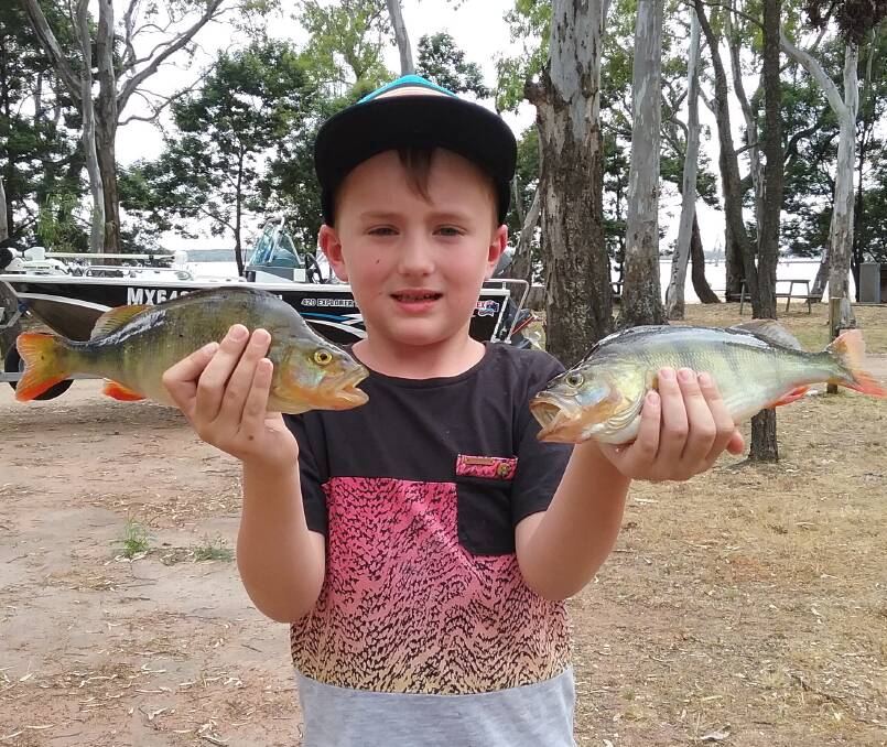 Up and Coming Angler: Ryder Davidson is proud of his two Ref Fin fish that resulted in a junior Stawell Angling Club win at the weekend.