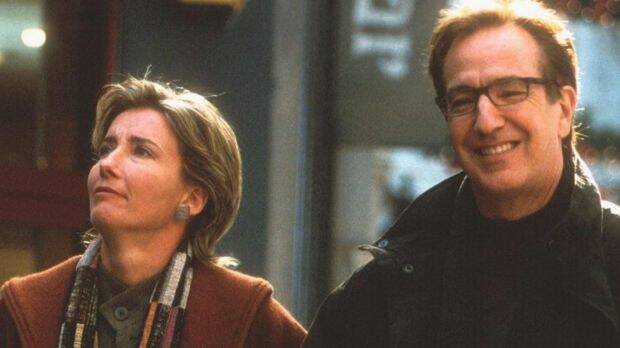 Emma Thompson and Alan Rickman in a scene from Love Actually. Photo: Supplied