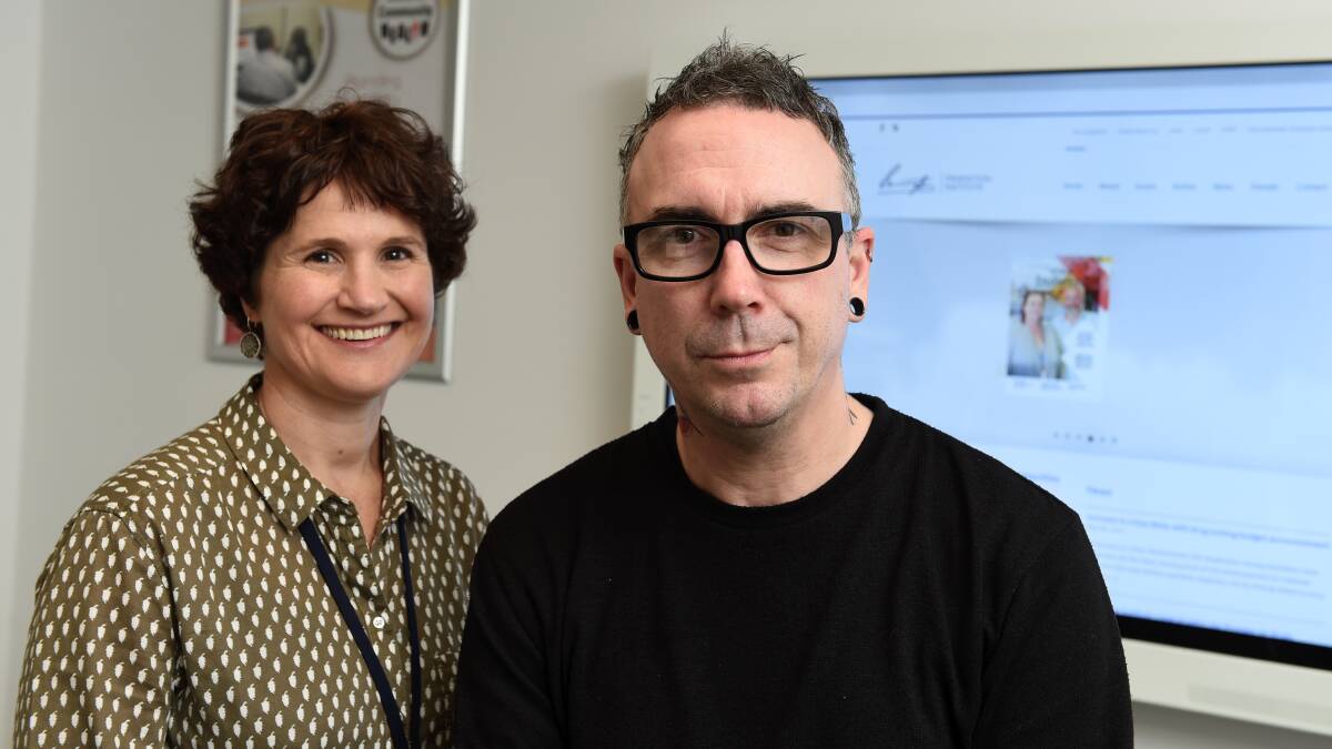 FOCUS: Ballarat Community Health harm minimisation coordinator Pauline Molloy and Penington Institute's Crios O'Mahony say regional health workers need for support in community drug users. Picture: Lachlan Bence