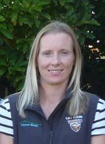 IN CHARGE: Tatyoon's 17 and under coach Laura McDougall.
