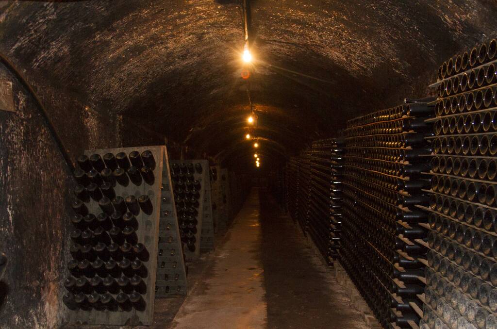 Going underground: one of the famous drives at Seppelt's Winery. Picture: Peter Pickering.