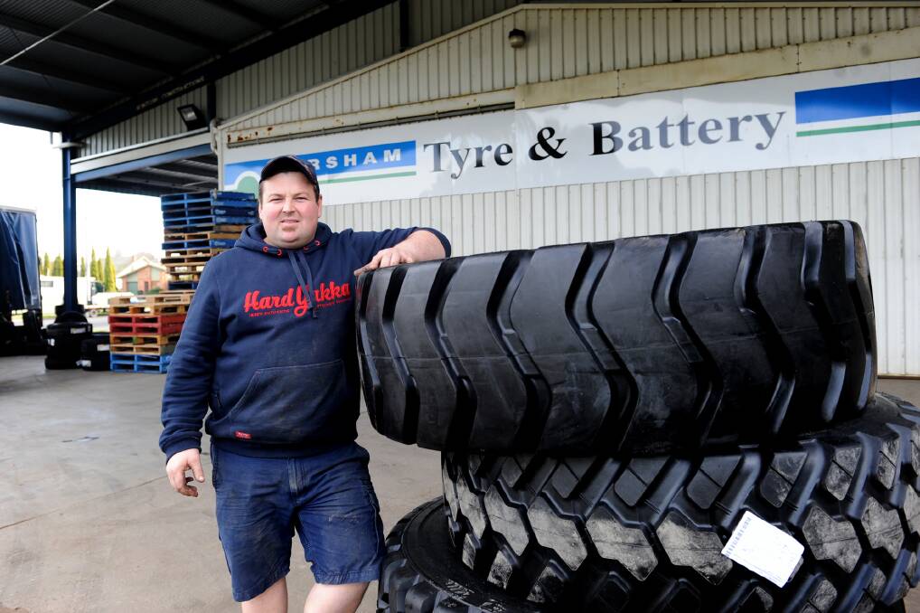 MILESTONE: Horsham Tyre and Battery owner Brendan Ellis celebrates the business' 30-year milestone this week. Picture: SAMANTHA CAMARRI.