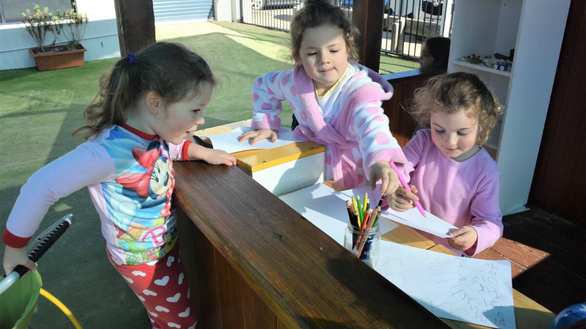 Kids showed off their favourite pyjamas while playing all day