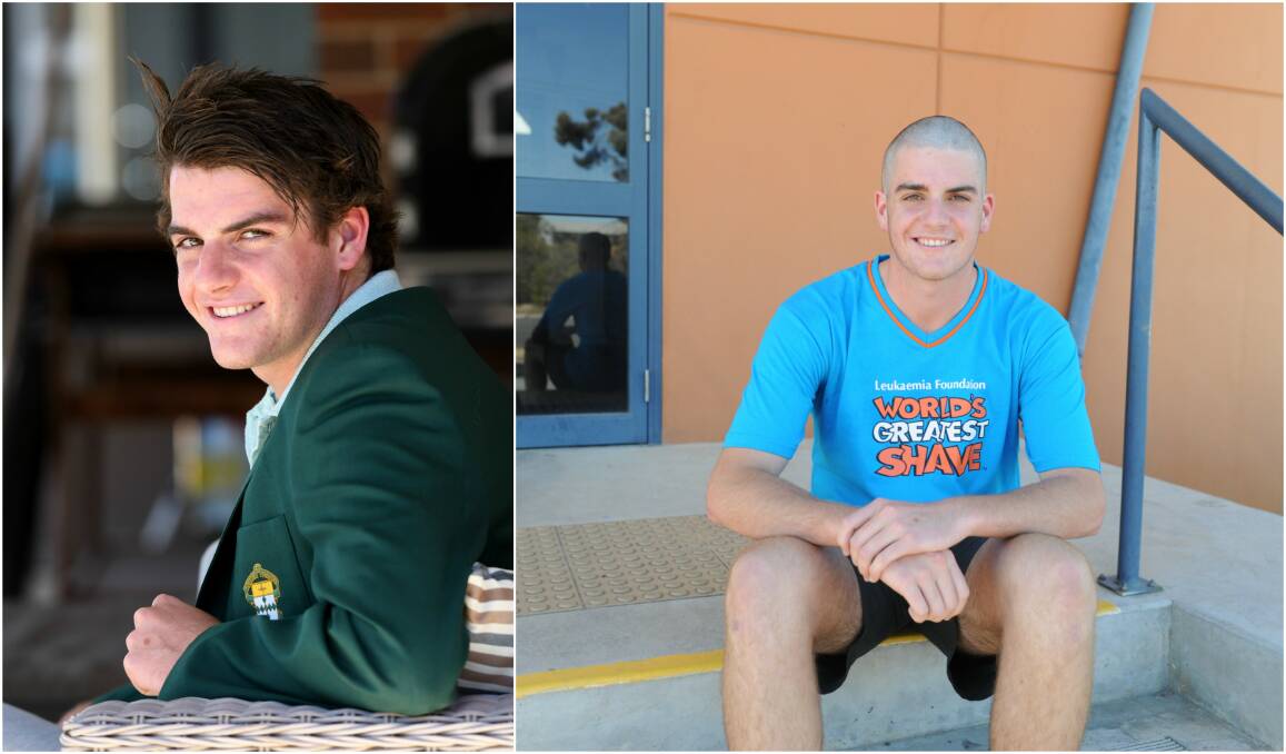 SHAVE FOR A CAUSE: Horsham's St Brigid's College student Darcy Hogan participated in the World's Greatest Shave on Friday. Picture: DAINA OLIVER