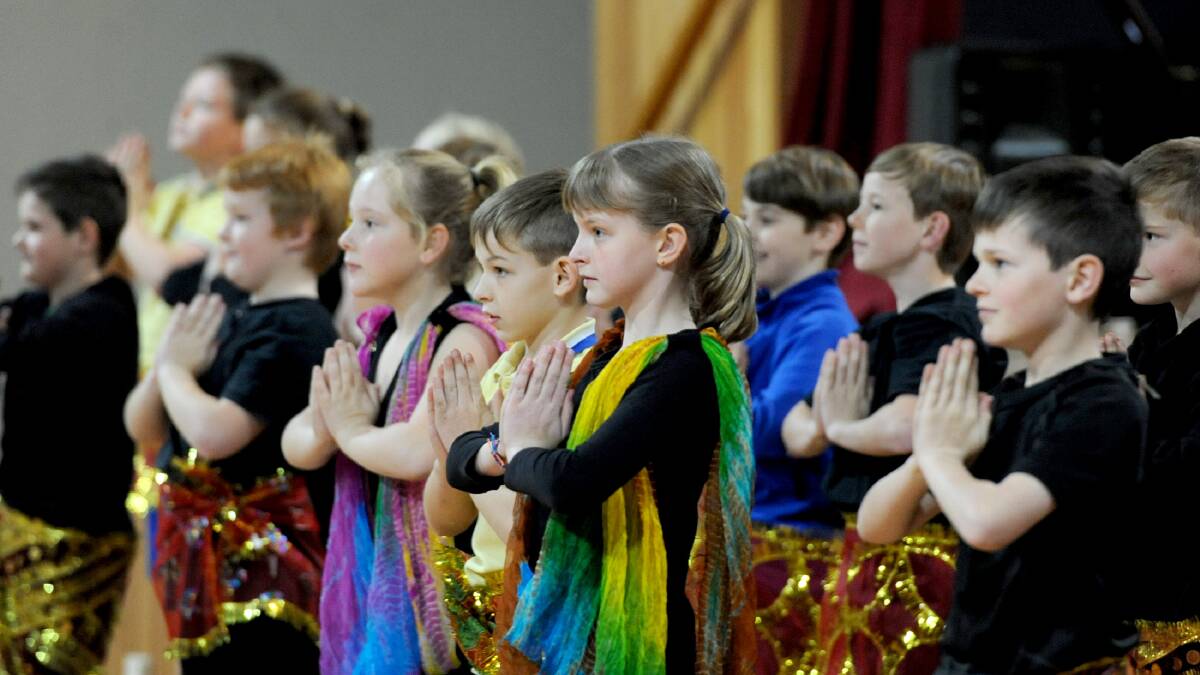 Holy Trinity Lutheran School students performed their Bollywood dance moves