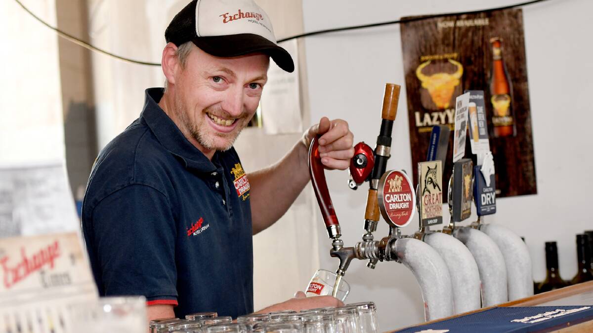 HAVE NO FEAR: Horsham's Exchange Hotel manager Luke Robertson is hopeful that he will be serving his customers schooners and pints at the same price. Picture: SAMANTHA CAMARRI