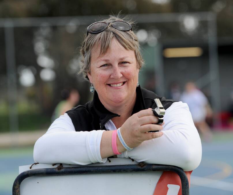 DEVELOPING OTHERS: Jeparit-Rainbow netball umpire co-ordinator Joanne Thomas has been umpiring for 33 years and now has a role at the club to help the development of the officials. She is also a netball umpire tester for the Horsham District league, helping umpires gain higher accreditation. Picture: SAMANTHA CAMARRI