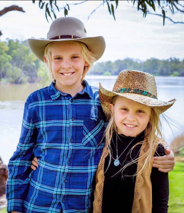OPPORTUNITY ON THE BIG STAGE: Youngster sibling performers Lachie and Georgia McGennisken have a 20 minute set at the Horsham Soundshell on Saturday. 