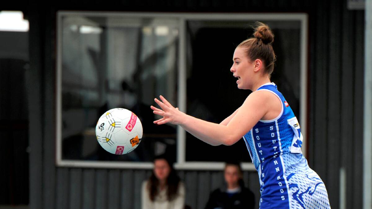 GOOD PERFORMANCE: Sarah Cleaver was named second best for the Roos and scored 15 goals. Picture: SAMANTHA CAMARRI