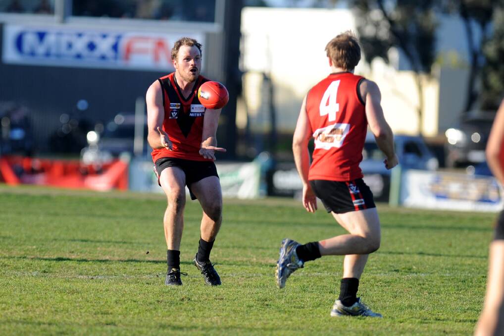ON SONG: Stawell's James Delahunty was the only Wimmera League footballer to receive a maximum nine votes in round 10. Picture: SAMANTHA CAMARRI