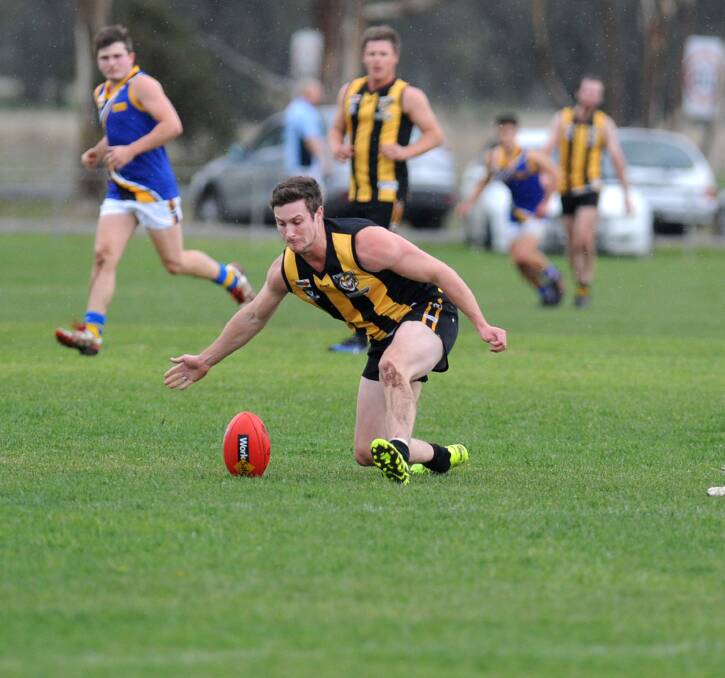 IMPORTANT: Pimpinio Tiger Kieran Hinch has been hitting some form in recent weeks and will be important in the game against Taylors Lake. Picture: SAMANTHA CAMARRI