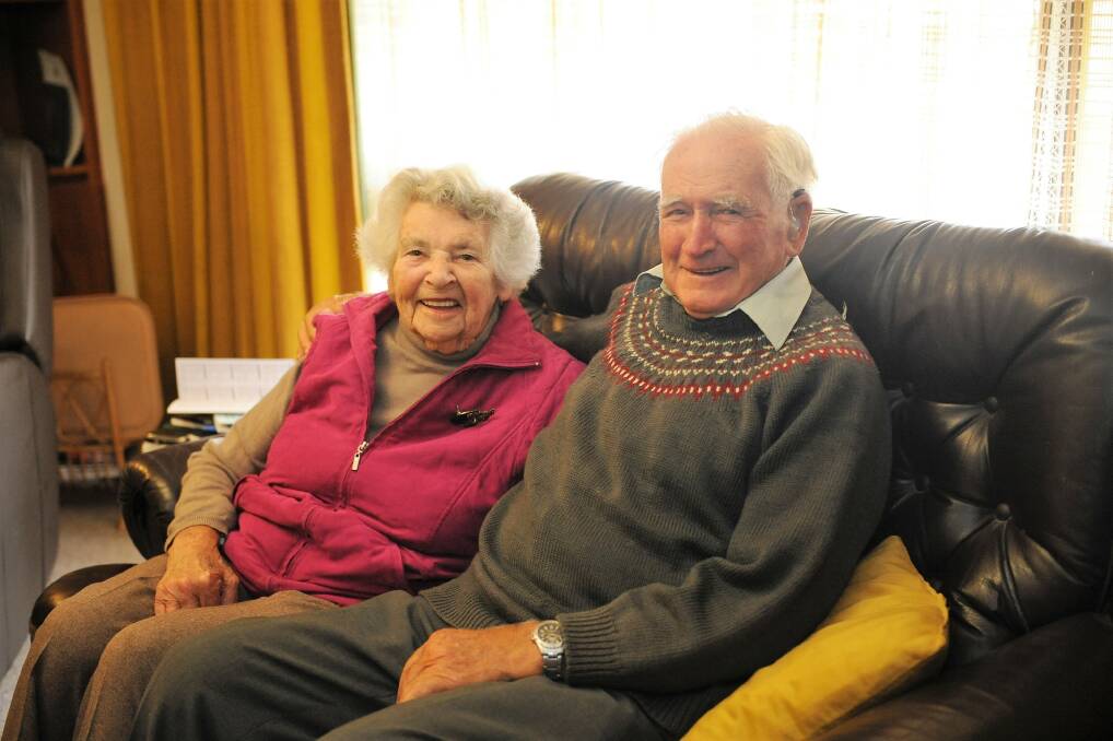 LOVE AT FIRST SIGHT: Helen and Bob Jackman have been married for 65 years. Picture: ELIJAH MACCHIA