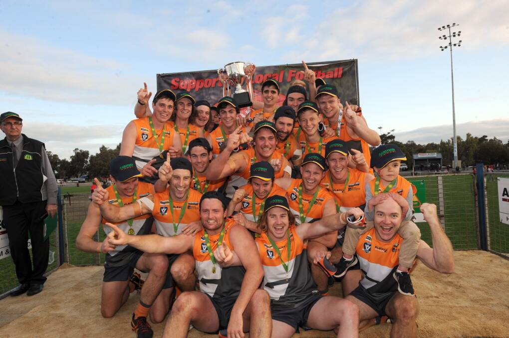 The Southern Mallee Giants start the club's premiership defence on April 8 against Jeparit-Rainbow. Picture: PAUL CARRACHER