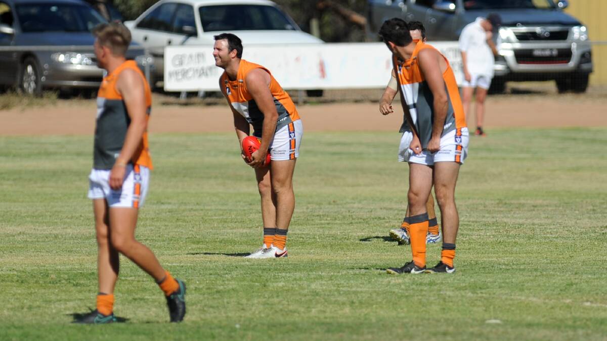 SHARPSHOOTER: Southern Mallee Giant forward Kain Robins has kicked 85 goals in 14 matches with an average of six per game. Picture: OLIVIA PAGE