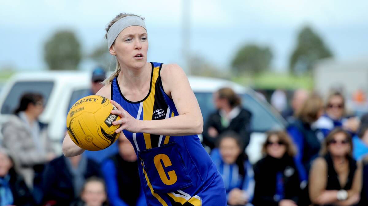 LEVEL HEAD: Natimuk United's Emily Hateley is one of the calmest Horsham District league netballers when she has a netball in her hand - and she will need to maintain that calm come Saturday's grand final. Picture: SAMANTHA CAMARRI