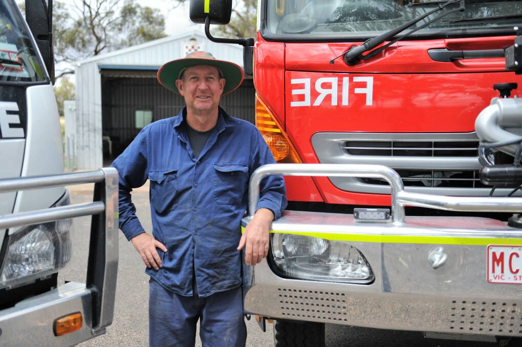 HAPPY: Wonwondah Fire Brigade president Greg Speirs was happy to hear his brigade received $53,381 in grant money to build a satellite shed. Picture: ELIJAH MACCHIA   