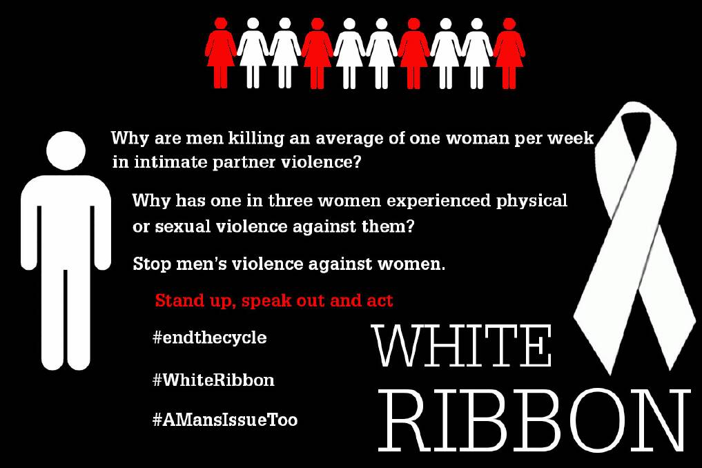 People walk together to support white ribbon | Photos, videos