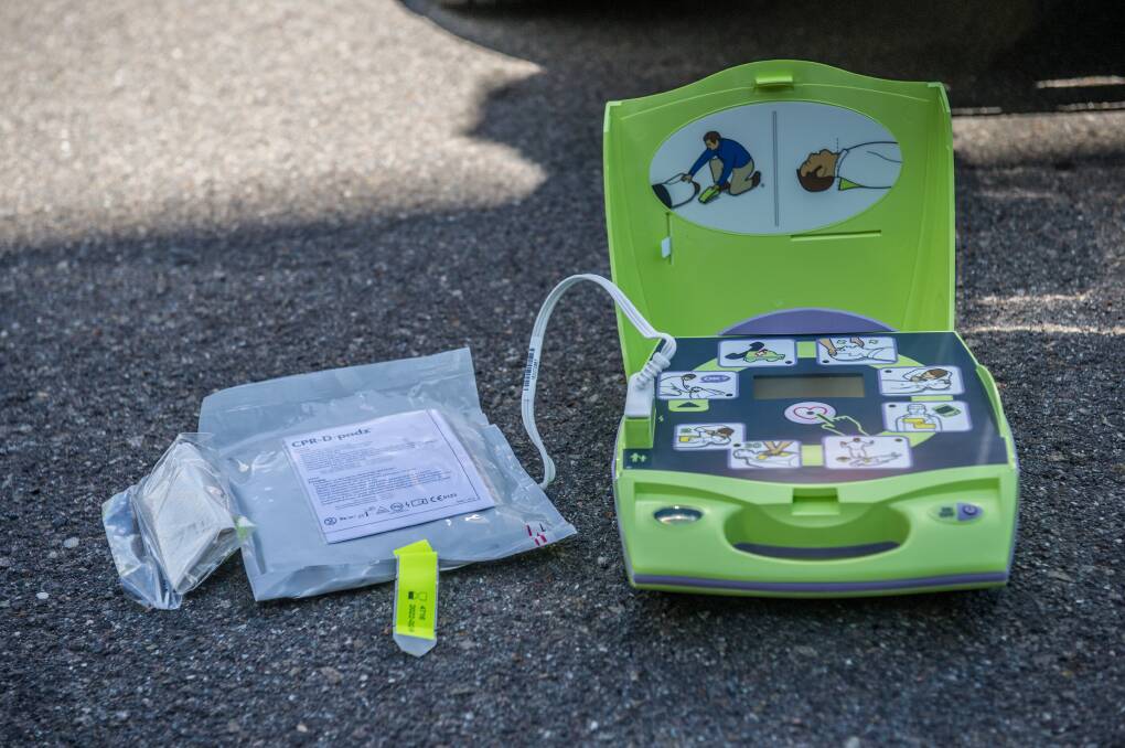 An example of an automated defibrillator. Picture: KARLEEN MINNEY