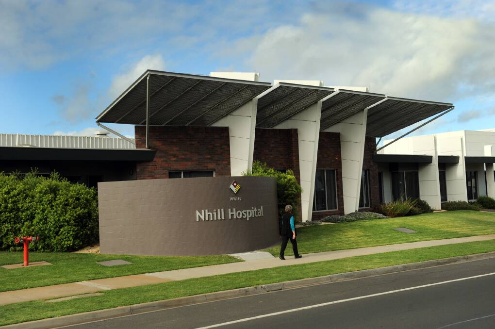 Nhill Hospital on the Western Highway.