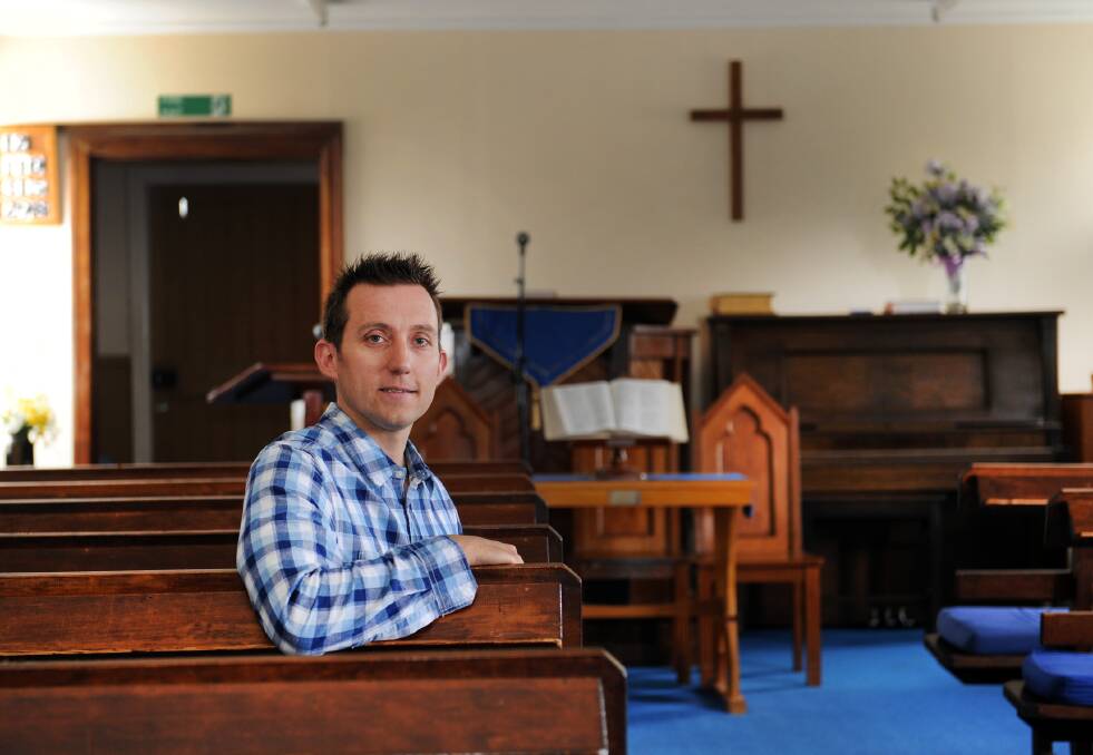 Reverend Luke Isham from Horsham Presbyterian Church. Picture: PAUL CARRACHER