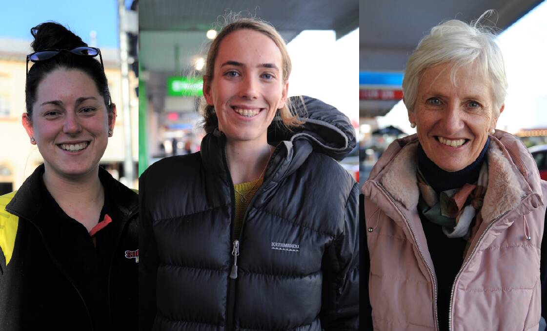 Horsham Rural City Council residential ratepayers Erin Ryan, Emma Herschell and Janette McCabe. Pictures: JADE BATE