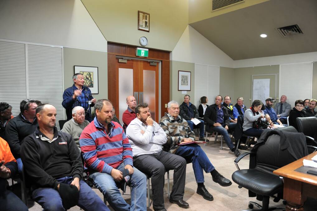 FARMERS UNITE: The gallery of Yarriambiack Shire Council's June meeting was packed with residents. Picture: JADE BATE